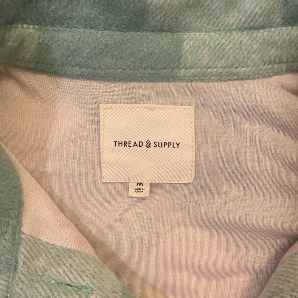 Medium Mint Colored Checkered Jacket. It’s From T… - image 5